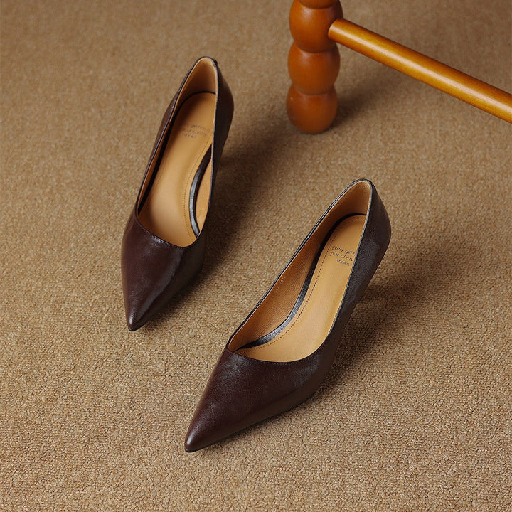 Agnès Paris | Escarpins Fins en Cuir Lucie