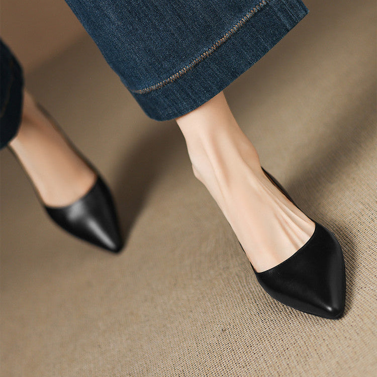 Agnès Paris | Ballerines Pointues en Cuir Marie