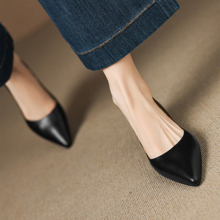 Agnès Paris | Ballerines Pointues en Cuir Marie