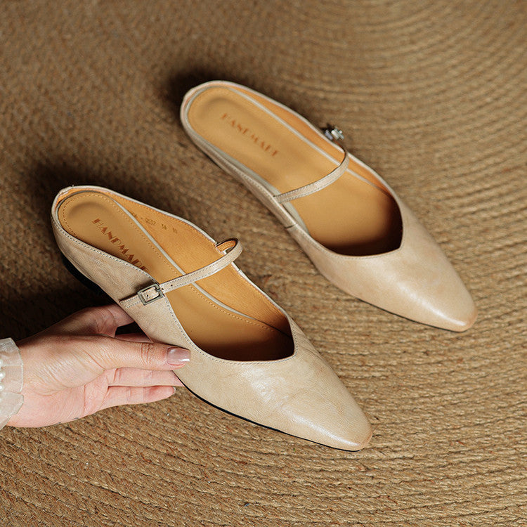 Agnès Paris | Mules Babies en Cuir Souple Solange