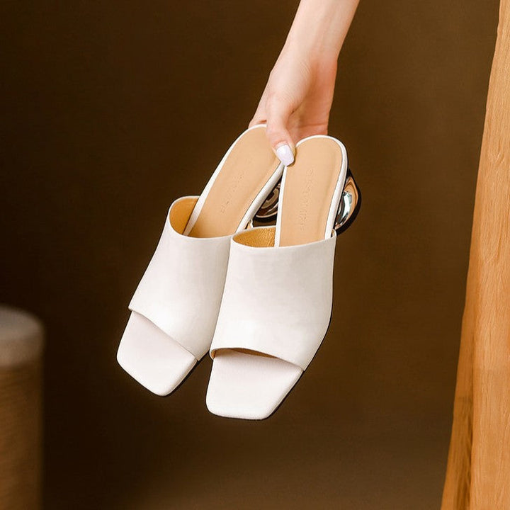 Agnès Paris | Mules à Talon Sculpté Odile