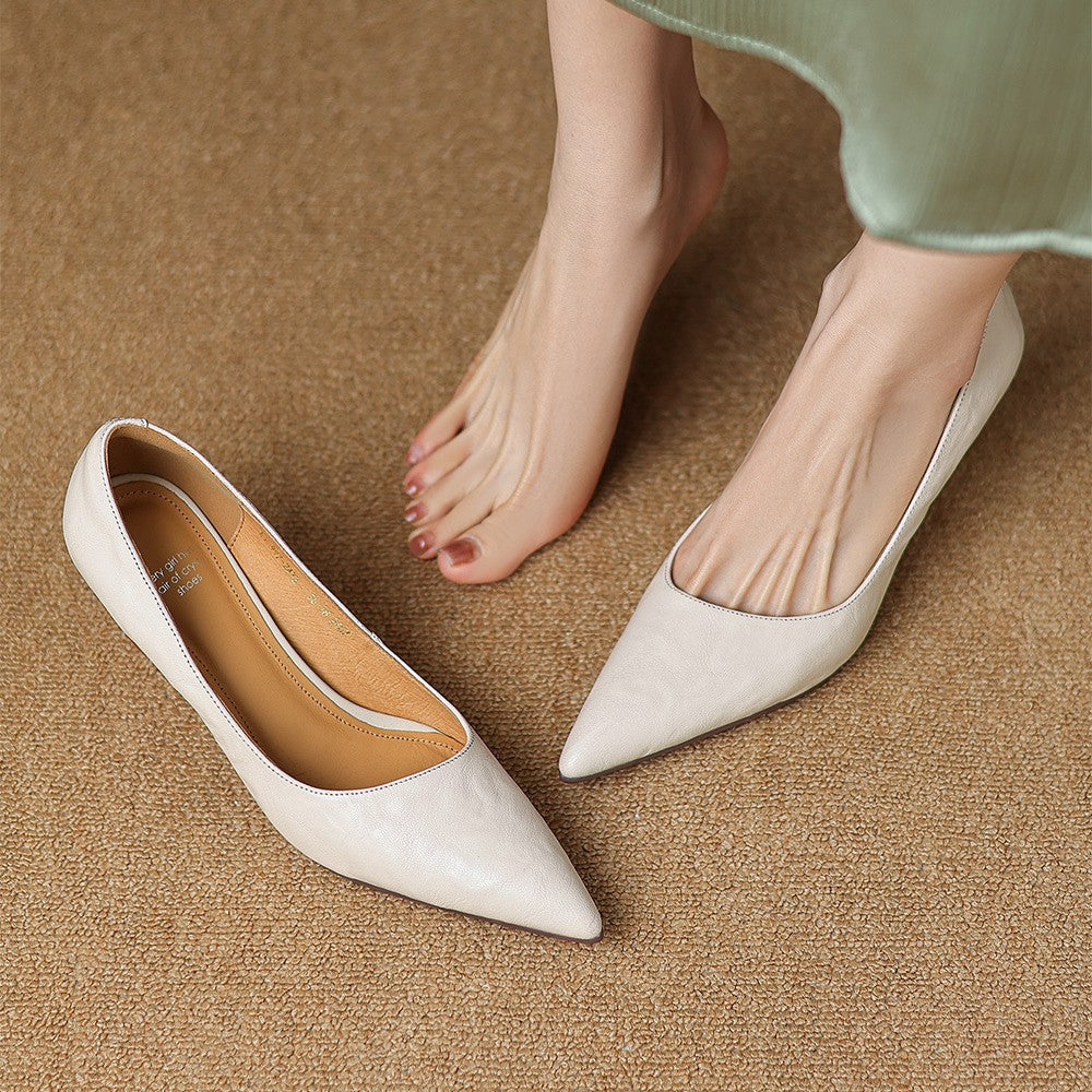 Agnès Paris | Escarpins Fins en Cuir Lucie