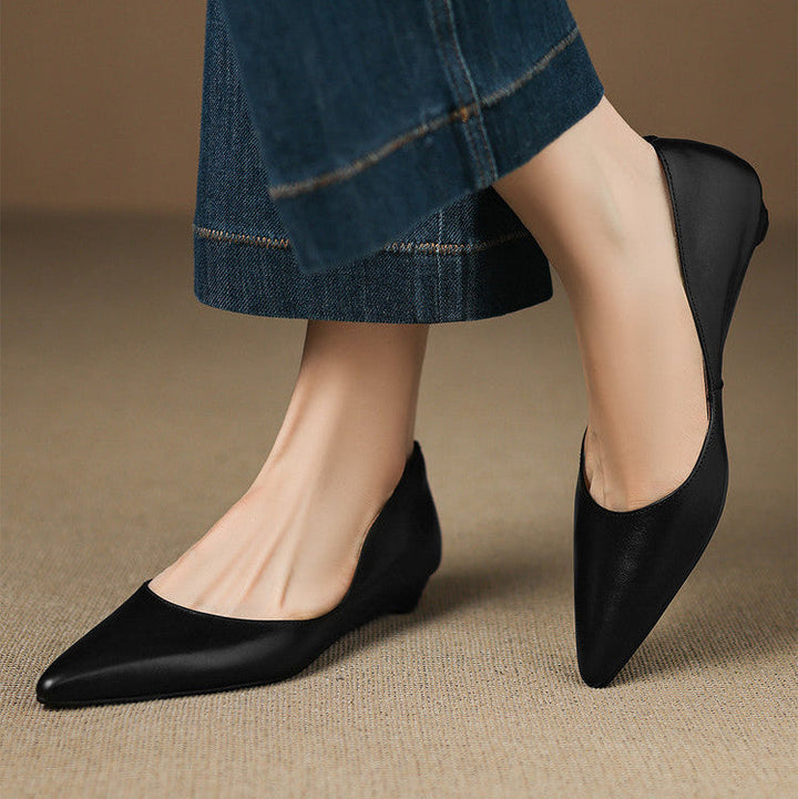 Agnès Paris | Ballerines Pointues en Cuir Marie