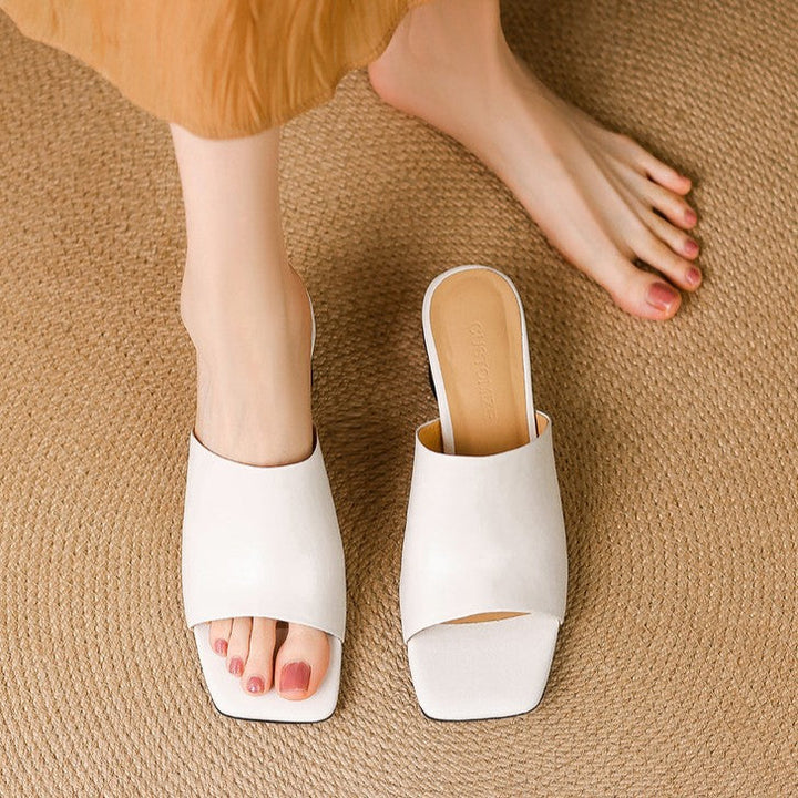 Agnès Paris | Mules à Talon Sculpté Odile