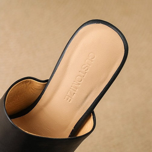 Agnès Paris | Mules à Talon Sculpté Odile