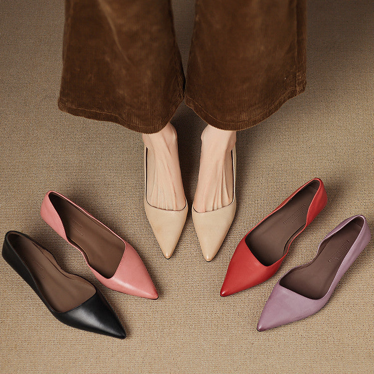 Agnès Paris | Escarpins Kitten Heel en Cuir Manon