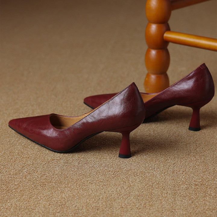 Agnès Paris | Escarpins Fins en Cuir Lucie