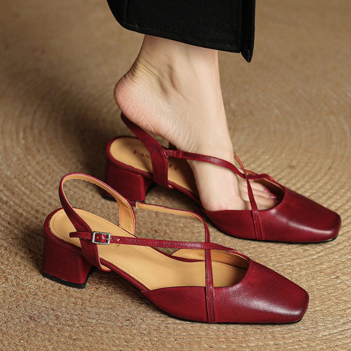 Agnès Paris | Escarpins Slingback à Brides Croisées Chloé