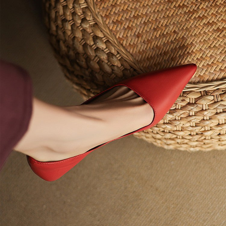 Agnès Paris | Escarpins Kitten Heel en Cuir Manon