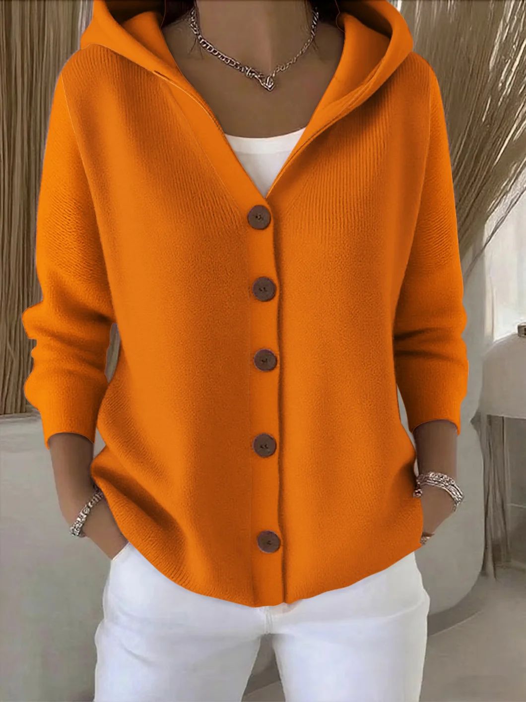 Agnès Paris | Cardigan à Capuche Boutonné Marie