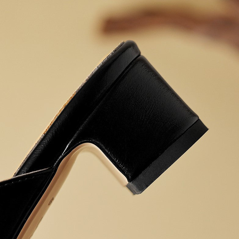 Agnès Paris | Mules Pointues en Cuir Béatrice