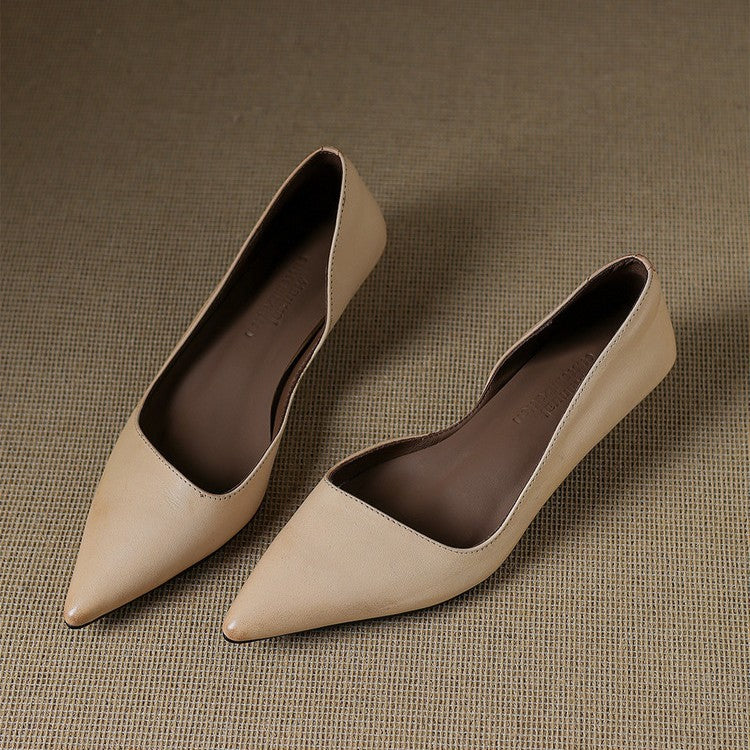 Agnès Paris | Escarpins Kitten Heel en Cuir Manon