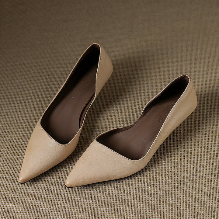 Agnès Paris | Escarpins Kitten Heel en Cuir Manon