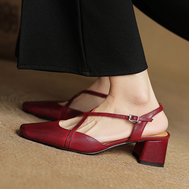 Agnès Paris | Escarpins Slingback à Brides Croisées Chloé