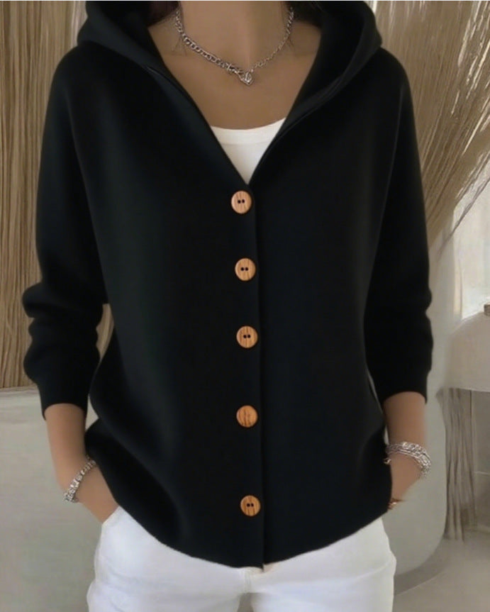 Agnès Paris | Cardigan à Capuche Boutonné Marie