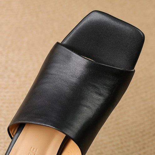 Agnès Paris | Mules à Talon Sculpté Odile