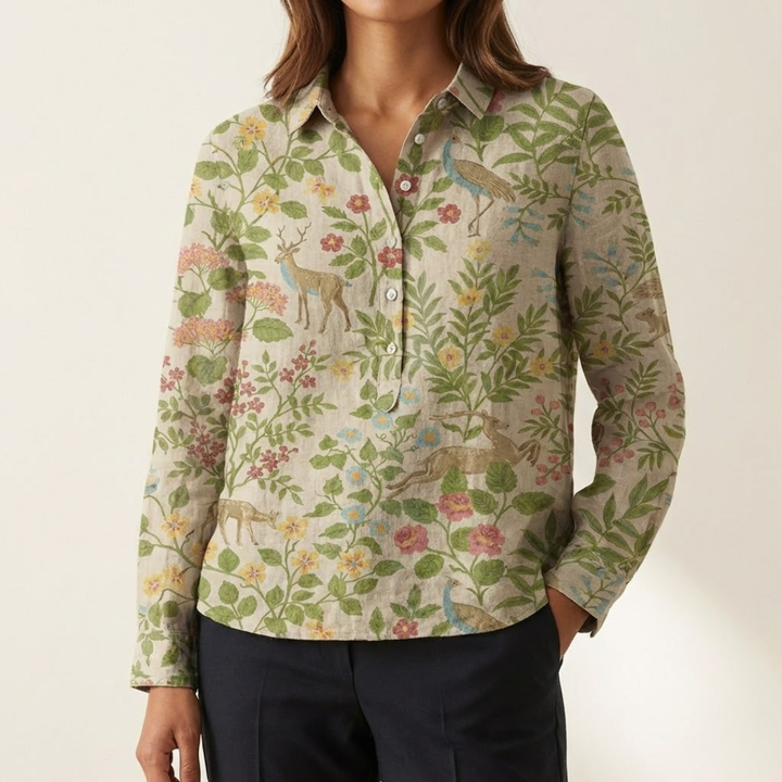 Agnès Paris | Chemise Élégante à Motif Béatrice