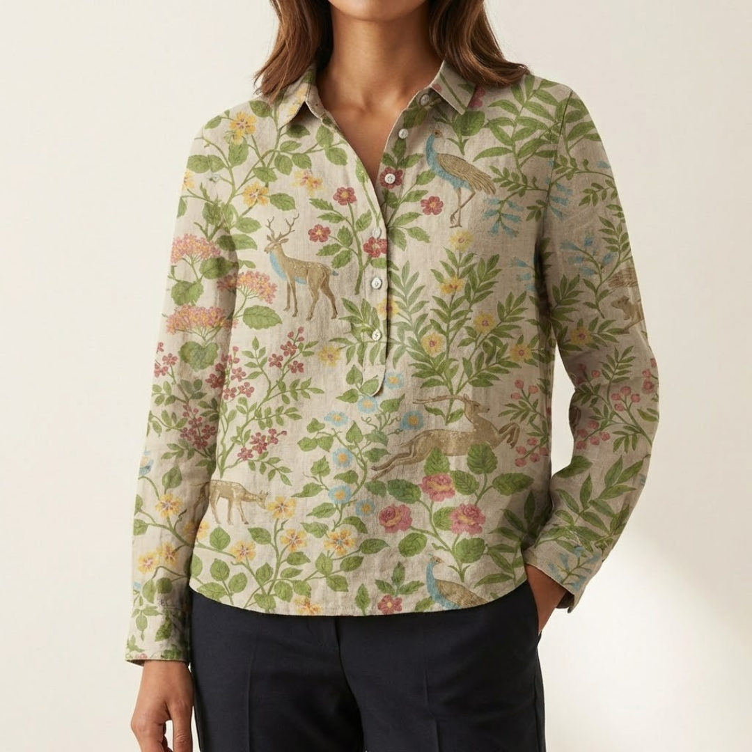 Agnès Paris | Chemise Élégante à Motif Béatrice