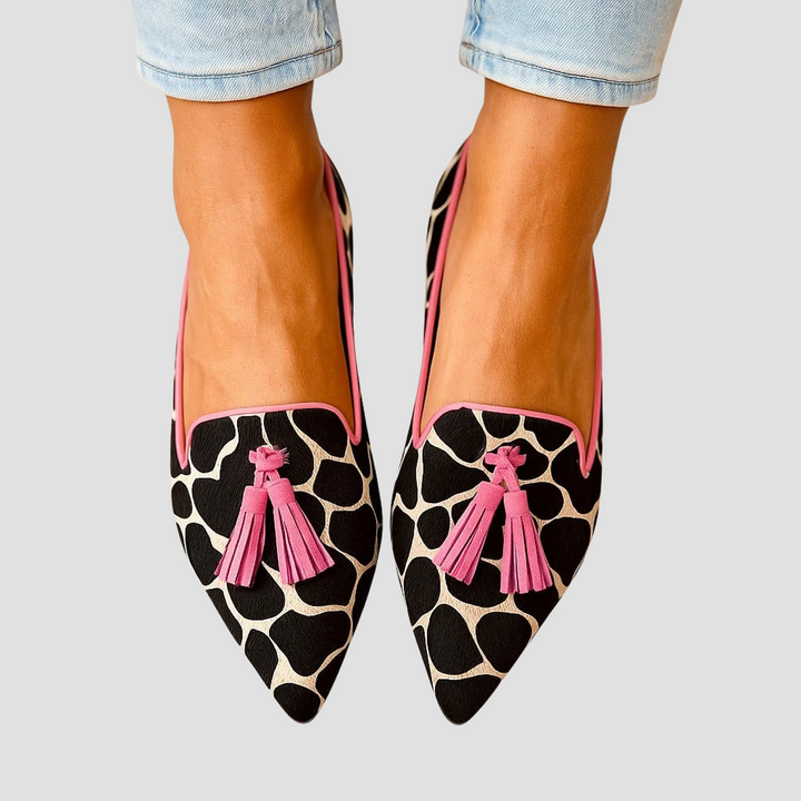 Agnès Paris | Mocassins Pointus Imprimé Animalier Mathilde