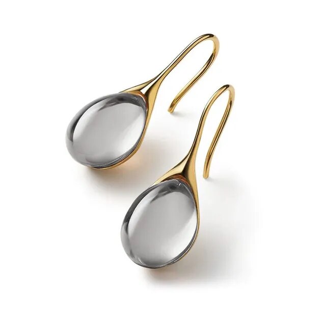 Agnès Paris | BOUCLES D’OREILLES EN CRISTAL D’OR ET D’ARGENT