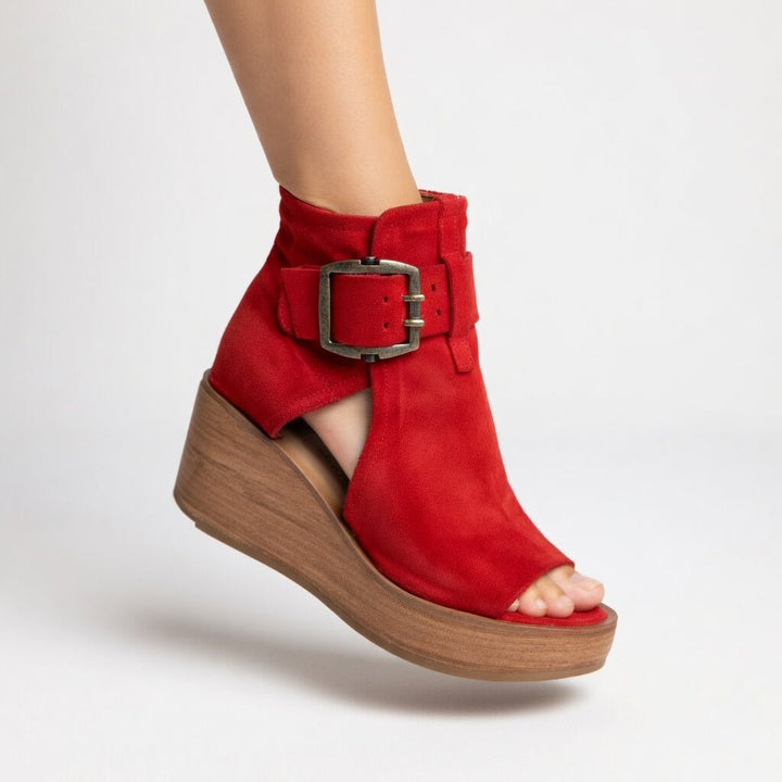 Agnès Paris | Bottines compensées ouvertes Lila