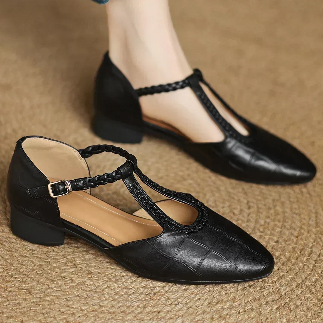 Agnès Paris | Babies Cuir Bride Tressée Odile