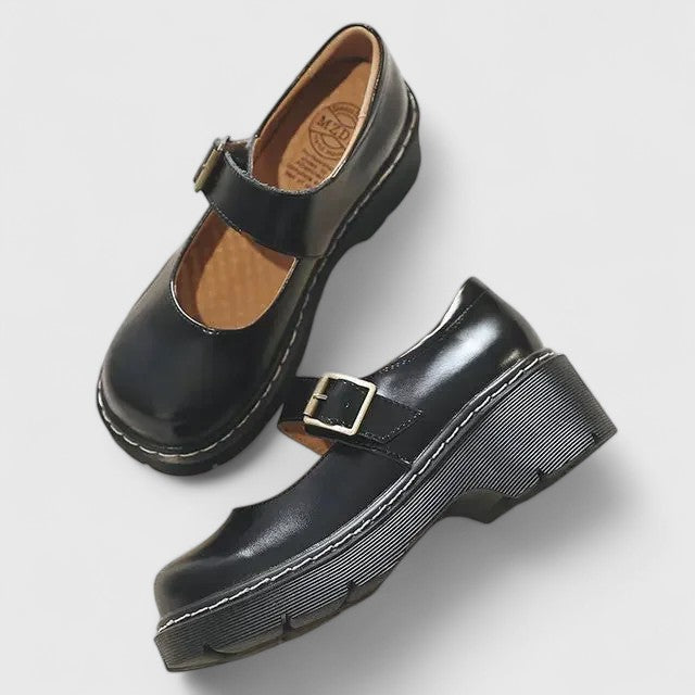 Agnès Paris | Babies Plateforme Cuir Aveline