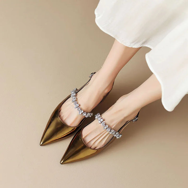 Agnès Paris | Escarpins Slingback Cristal Pauline