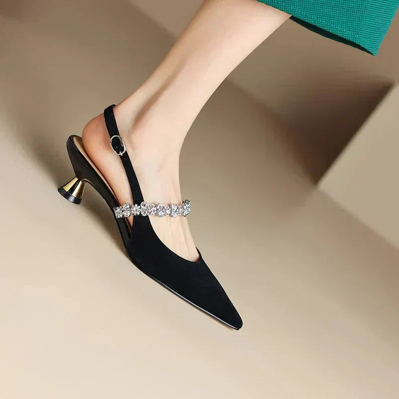 Agnès Paris | Escarpins Slingback Cristal Pauline