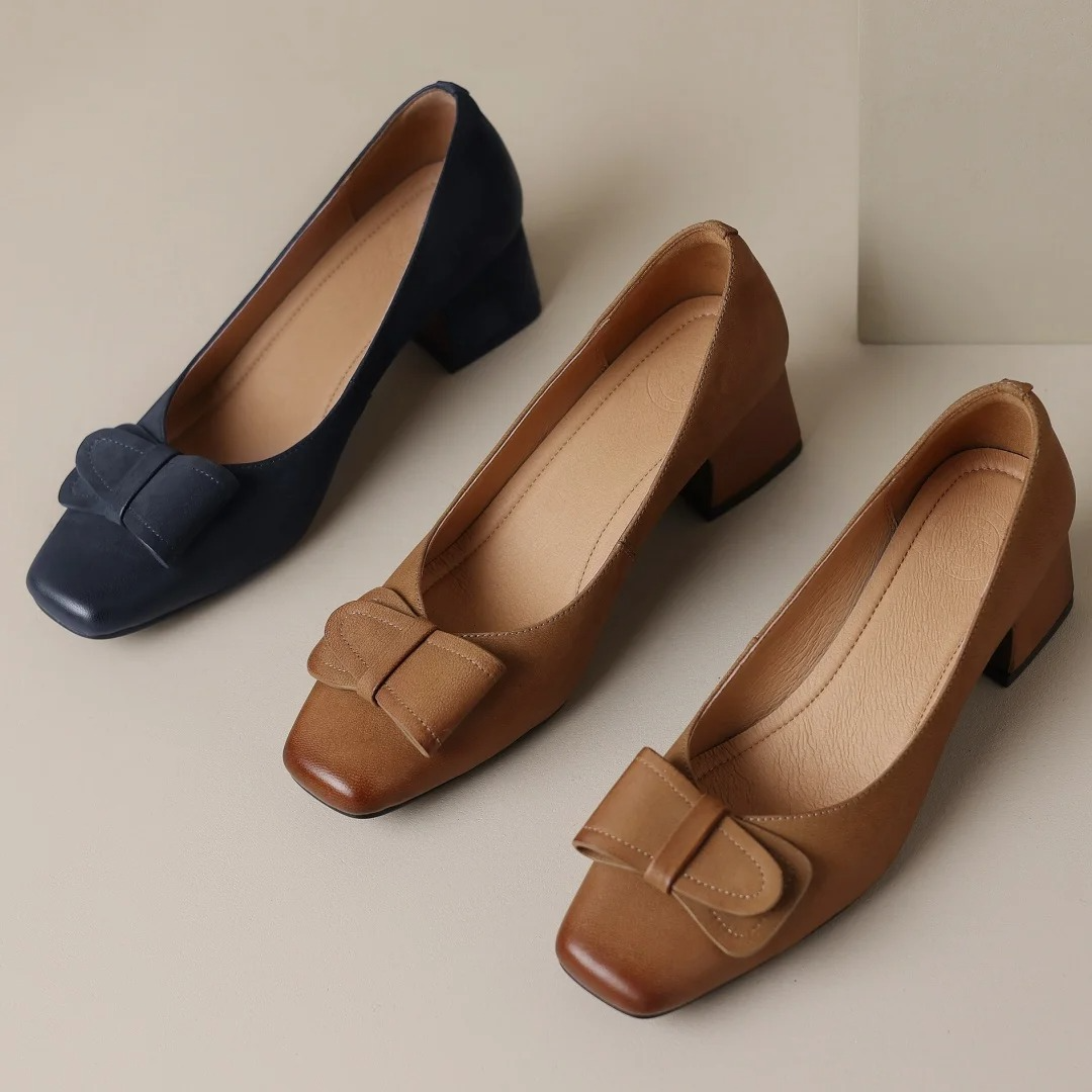 Agnès Paris | Escarpins à Nœud et Petit Talon Monique