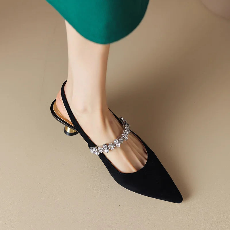 Agnès Paris | Escarpins Slingback Cristal Pauline