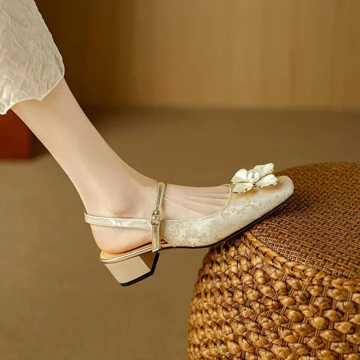 Agnès Paris | Escarpins Slingback Fleuris Chloé