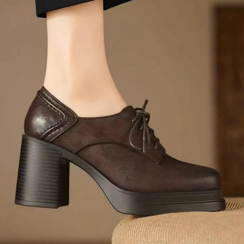 Agnès Paris | Derbies Talon Plateforme Vintage Juliette