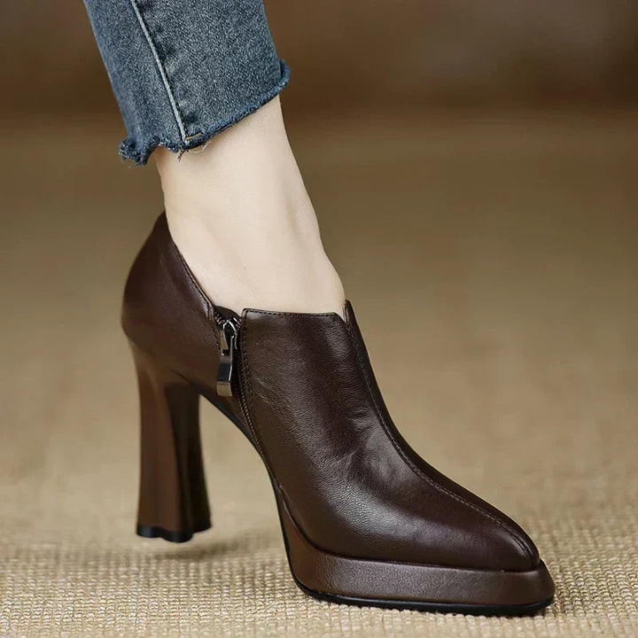 Agnès Paris | Escarpins Montants Zip Latéral Nathalie