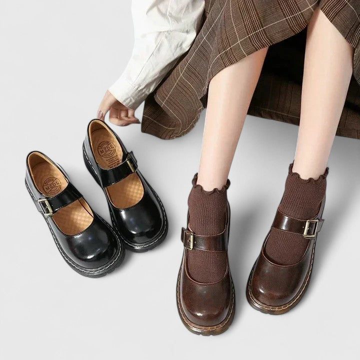 Agnès Paris | Babies Plateforme Cuir Aveline