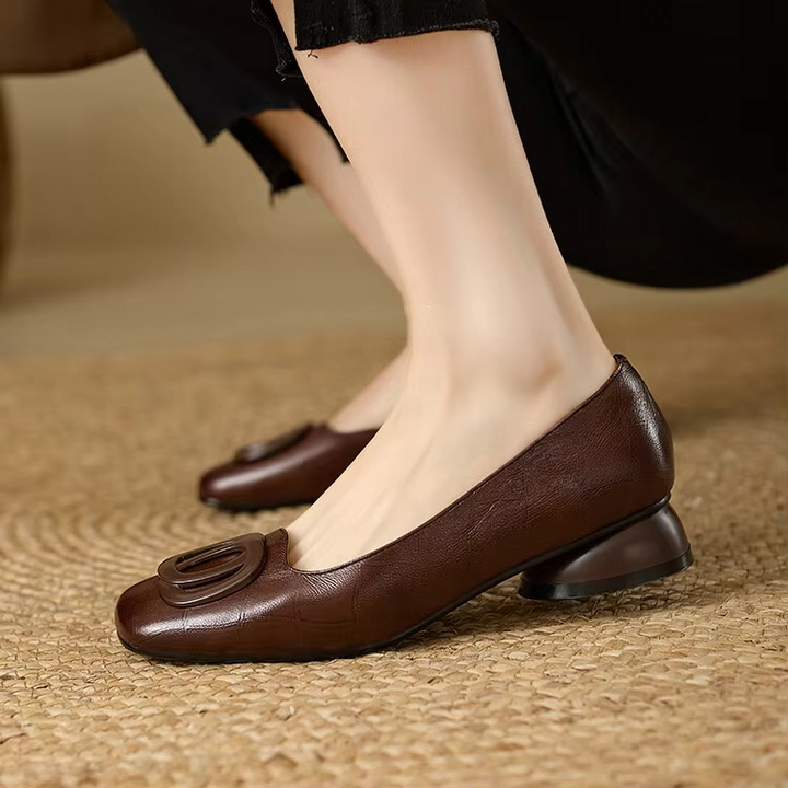 Agnès Paris | Ballerines Carrées à Ornement Valérie