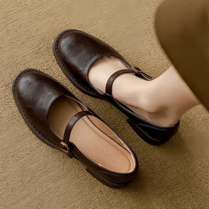 Agnès Paris | Babies Cuir Talon Bas Danielle