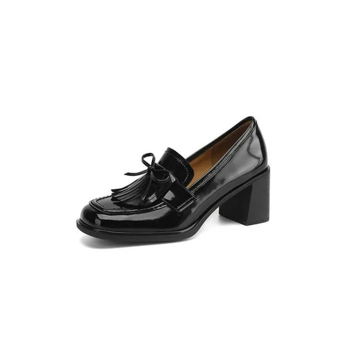 Agnès Paris | Mocassins à Pampilles Talon Bloc Élina