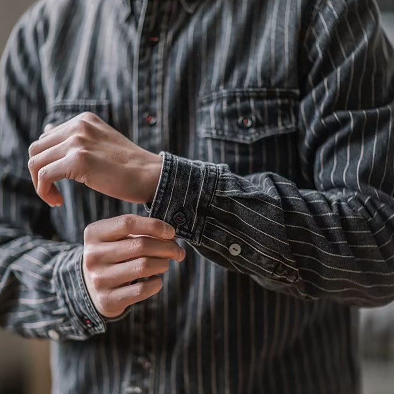 Agnès Paris | CHEMISE À RAYURES MANCHES LONGUES POUR HOMME
