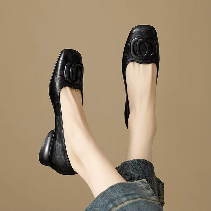 Agnès Paris | Ballerines Carrées à Ornement Valérie
