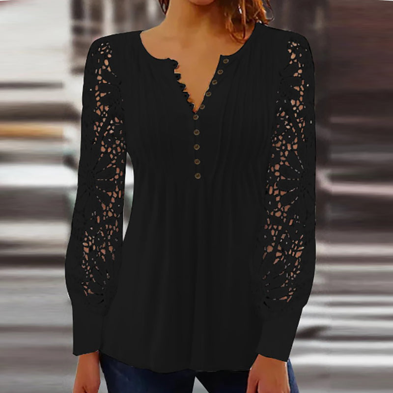 Agnès Paris | Blouse Sophistiquée à Manches Longues Marianne