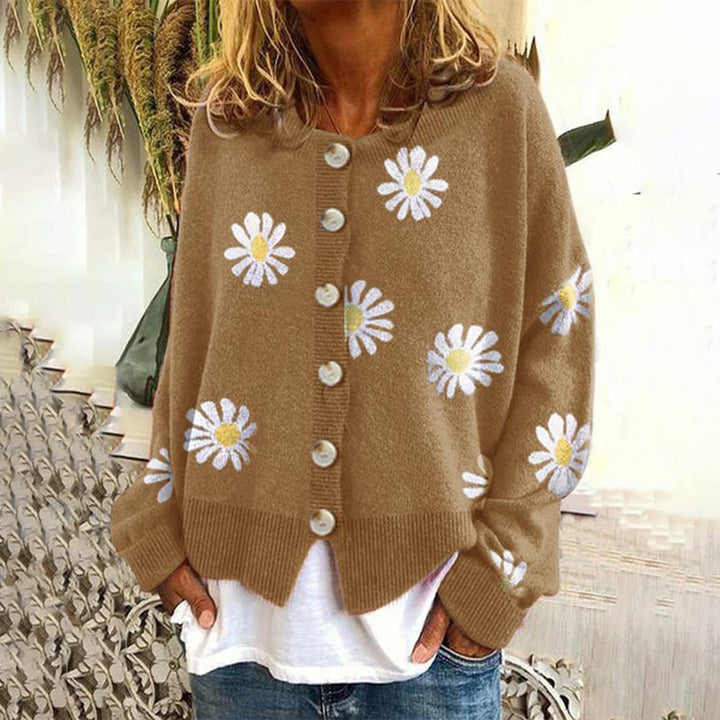Agnès Paris | Cardigan Fleurs Marguerites Sandrine