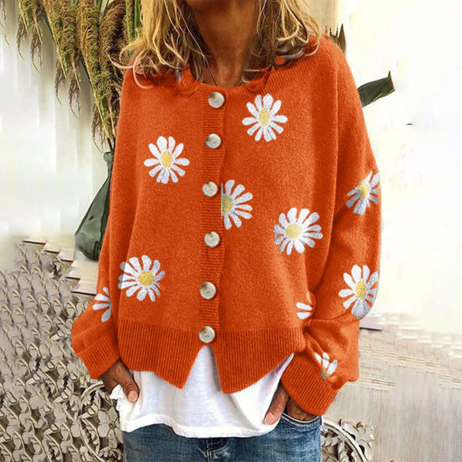 Agnès Paris | Cardigan Fleurs Marguerites Sandrine