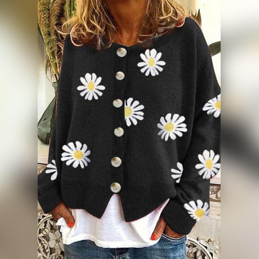 Agnès Paris | Cardigan Fleurs Marguerites Sandrine
