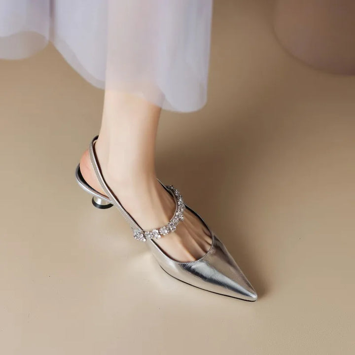 Agnès Paris | Escarpins Slingback Cristal Pauline