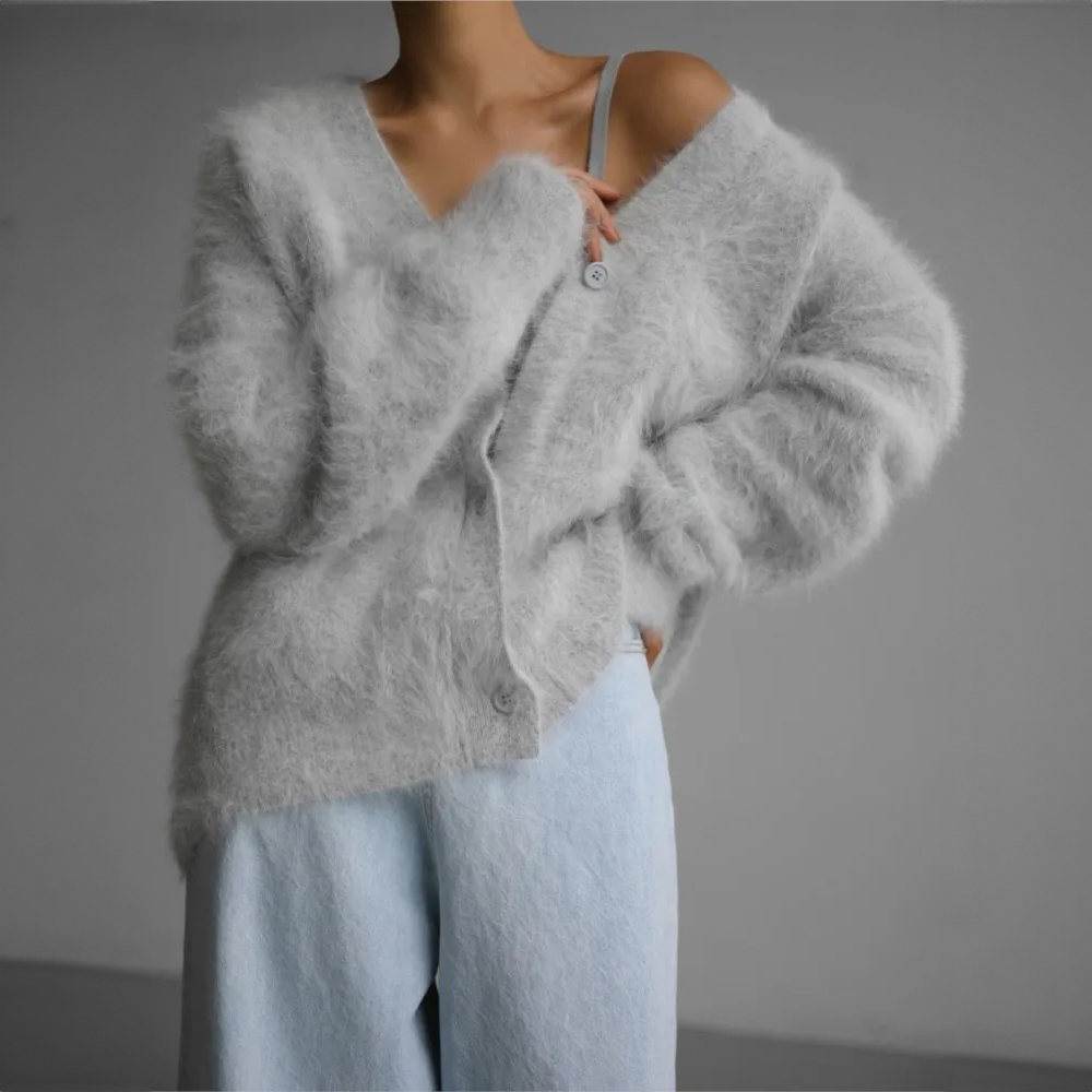 Agnès Paris | Cardigan Mohair Duveteux Élise