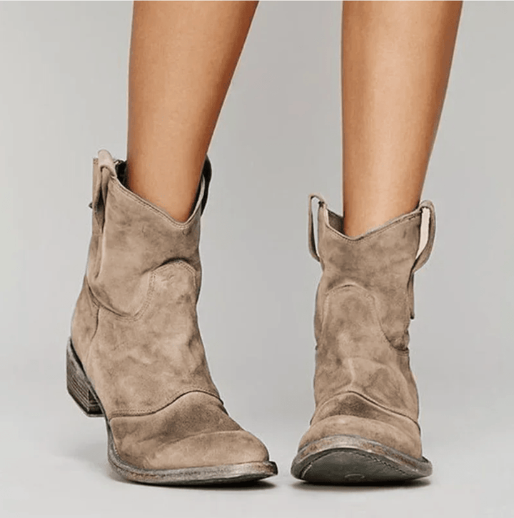 Agnès Paris | Bottines Western Suédine Élina