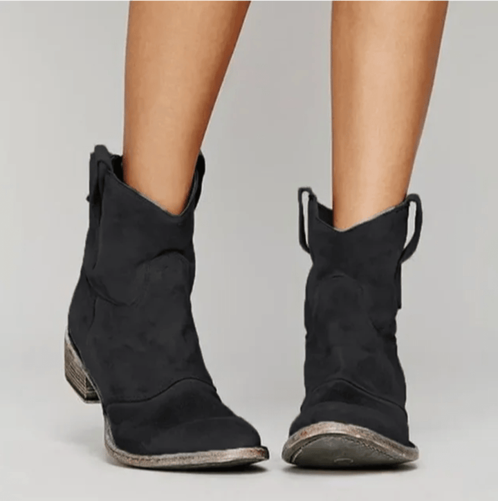 Agnès Paris | Bottines Western Suédine Élina