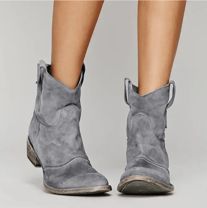 Agnès Paris | Bottines Western Suédine Élina