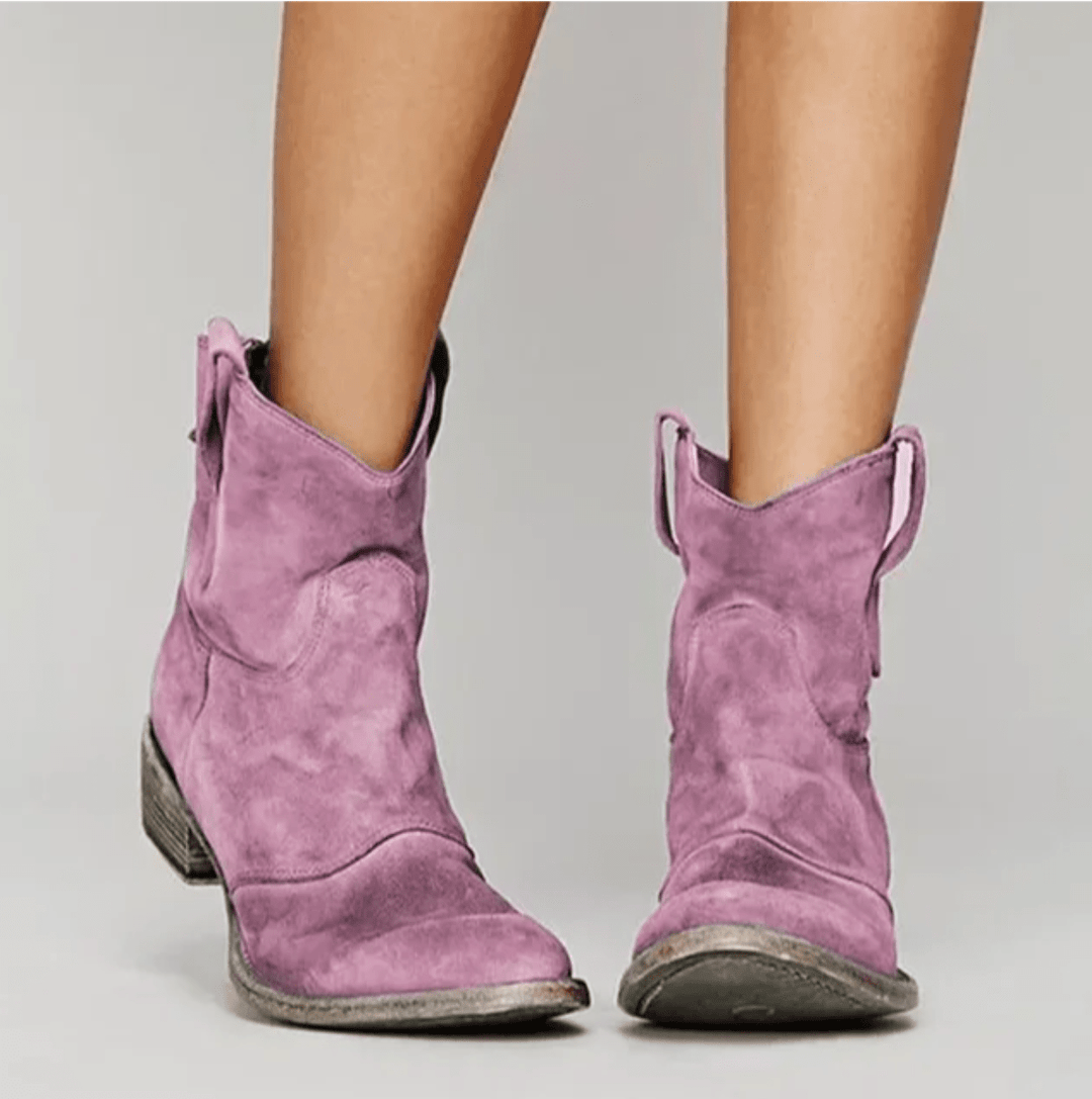 Agnès Paris | Bottines Western Suédine Élina